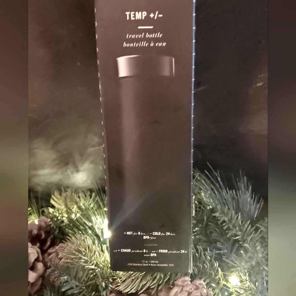 TEMP +/- Travel Bottle - Black